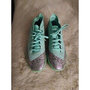 Puma Womens Future 2.1 Teal Gray Low Top Lace Up Sneaker Athletic Shoes Size 7